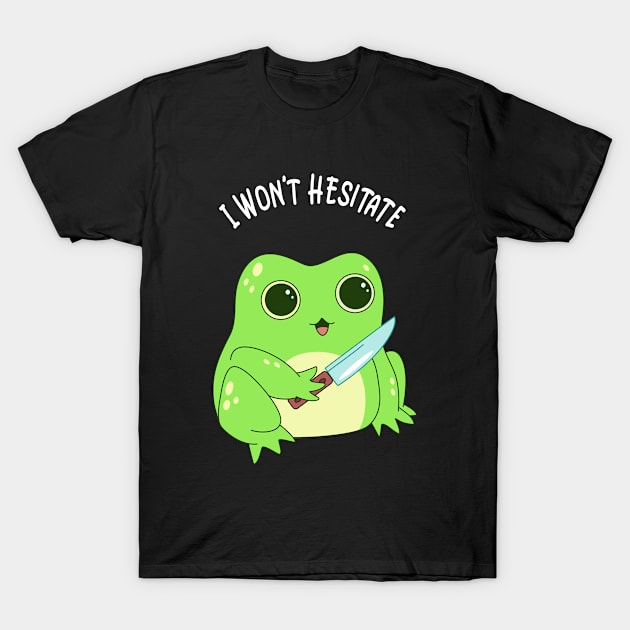 Crazy Kawaii Frog Funny Humor Irony T-Shirt by Foxxy Merch